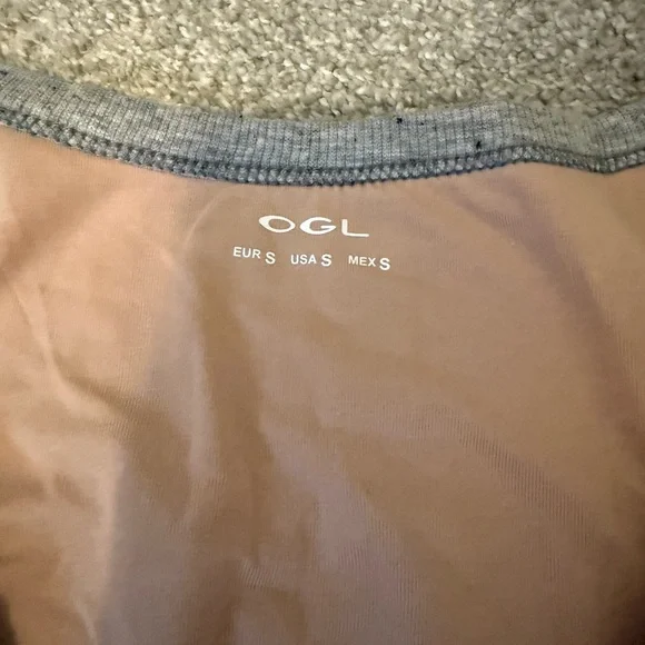 Ogl Stretchy V-neck Cotton New Airy Brami Tank - Heather Grey Small New - Picture 8 of 9